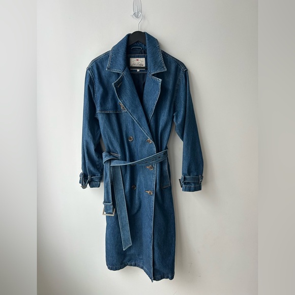 Levi’s denim trench coat nwt - Picture 2 of 11